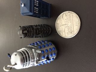 Dr Who Dalek And Tardis Pencil Toppers And Dalek Ornament