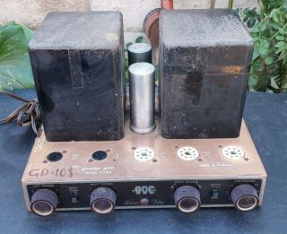 Vintage George Gott Bigg California Boc G50d El34 12ax7 Tube Amplifier Stereo?