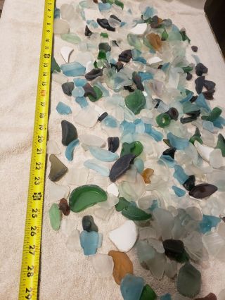 10 Pounds Tumbled Beach Sea Glass 1/2 - 3 Inch Decoration