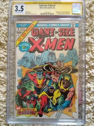 Giant - Size X - Men 1 Cgc 3.  5 Ss Claremont 1st X - Men Colossus Storm