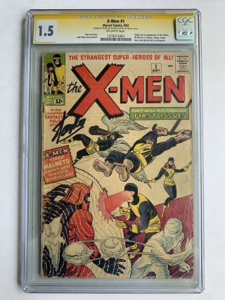 X - Men 1 Cgc 1.  5 9/63 Ss Stan Lee Origin 1st App Of The X - Men
