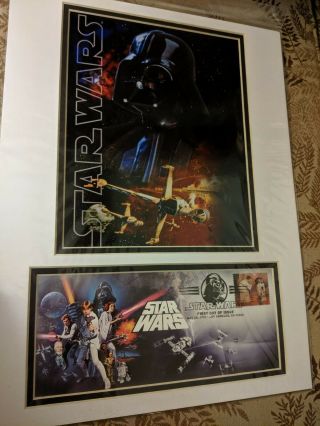 Usps Star Wars Darth Vader May 25 2007 Stamp 12x16 Matted Art Poster