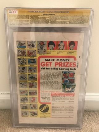 Giant - Size X - Men 1 CGC 3.  0 SS - Signed By Stan Lee & Len Wein - Marvel Comics 3