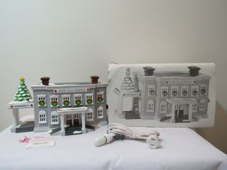Christmas Dept 56 Snow Village Snowy Hills Hospital 1993 Package 54488