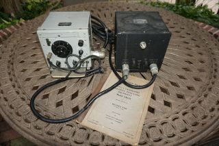 Vintage Heterodyne Frequency Meter Nt 74028a,  Cbk - 20104a Power Supply Lm - 21