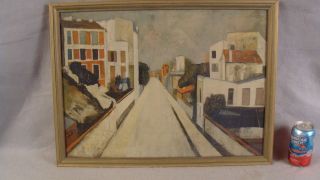 Vintage Maurice Utrillo French Cityscape Color Lithograph