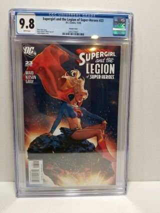 Supergirl And The Legion Of Heroes 23: Cgc 9.  8 Nm/mt 1:10 Hughes Variant