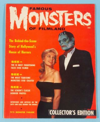 Famous Monsters Of Filmland 1 Warren 1958 Grade Karloff Lugosi