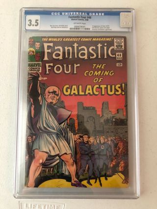 Fantastic Four Comic 48 Cgc 3.  5 Marvel Mar 1966 1st Silver Surfer Galactus