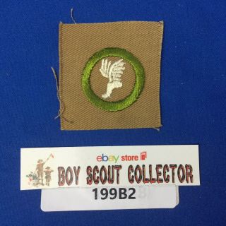 Boy Scout Vintage Athletics Merit Badge Square Cir: 1911 - 1933