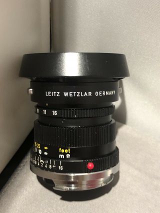 Vintage Leica Leitz Wetzlar Summicron 1:2/ 50 Lens LEITZ Hood Shade Box 2
