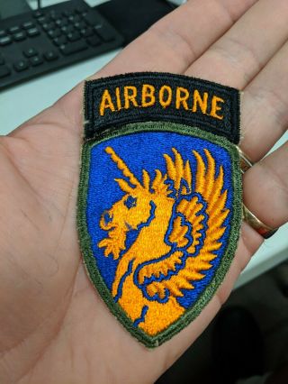 Wwii Us Army 13th Airborne Division Patch With Un - Attached Tab Look