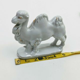 Vintage Porcelain Nativity Camel White W/gold Trim Made In Japan