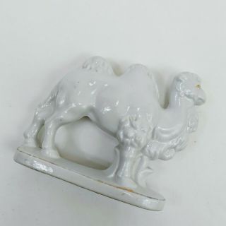 Vintage Porcelain Nativity Camel White w/Gold Trim Made in Japan 2