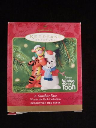 2001 Hallmark Keepsake Winnie The Pooh Tigger A Familiar Face Christmas Ornament