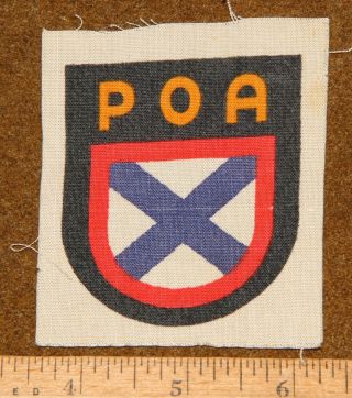Wwii German Army Poa Russian Foreign Volunteer Printed Sleeve Shield