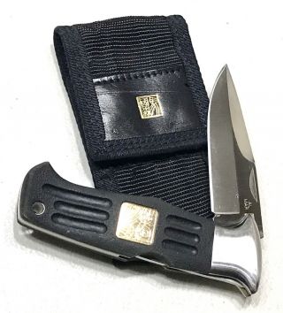 Vintage 1980’ Al Mar Sere 3002 Seki Japan Folding Dagger Knife Sheath Pristine