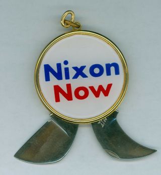 Vintage 1972 President Richard Nixon Political Campaign Pen Knife Nixon Now