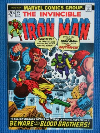 Invincible Iron Man 55 - (nm -) - - 1st App Of Thanos,  Drax - Starlin