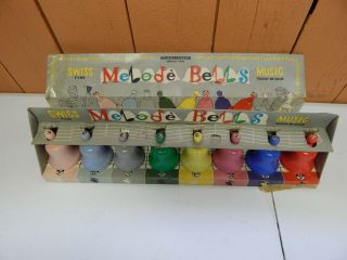Knickerbocker Melode Melody Swiss Bells Vintage Toy Plastic