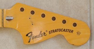 Vintage 1974 Fender Stratocaster Neck Made In Usa