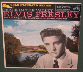 Elvis Presley Rca Epa - 5121 Peace In The Valley Gold Standard Ep Dos 1965