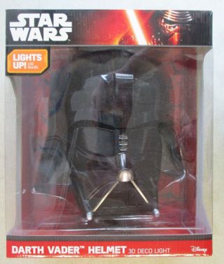 Mib 3d Light Fx Disney Star Wars Darth Vader Helmet 3d Deco Light