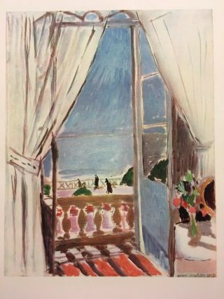 Henri Matisse,  Window In,  Very Rare,  Vintage,  Offs.  Lithograph 1939,  Platesigned