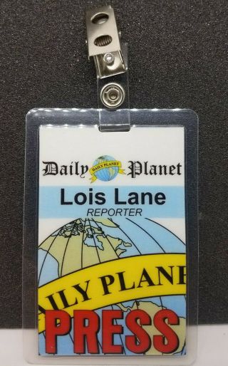 Superman Smallville Id Badge - Lois Lane Reporter Press Pass Costume Prop Cosplay