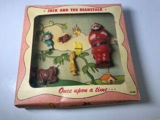 Vintage 1951 Emenee Industries Inc Jack And The Beanstalk Display Box