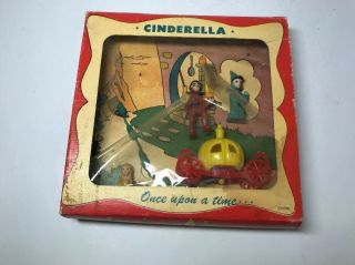 Vintage 1951 Emenee Industries Inc Cinderella Display Box