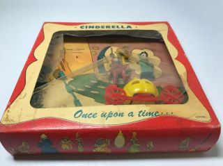 Vintage 1951 Emenee Industries Inc Cinderella Display Box 2