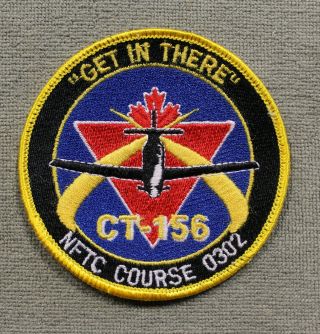 Caf Rcaf,  0302 Nftc Course,  " Get In There " Ct - 156,  Jacket Crest/patch (19171)