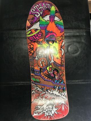Sims Kevin Staab Vintage Pitate Ship Skateboard Deck