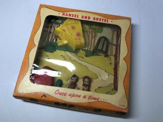 Vintage 1951 Emenee Industries Inc Hansel & Gretel Display Box