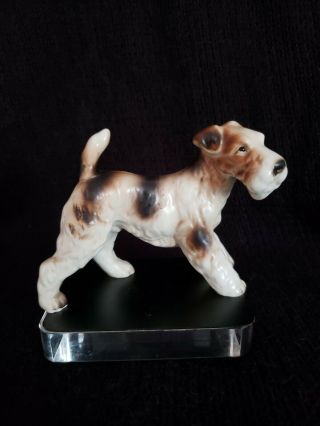 Vintage Porcelain Terrier Dog Figurine Made In Japan 3 "