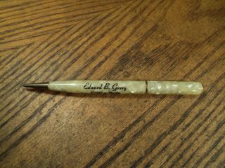 Vintage Mechanical Pencil Edward B Garry Funeral Home Finleyville Pa