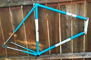 Vintage Raleigh / Carlton Steel Pista Track Bike Frame / Fork Set