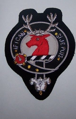 Royal Scottish Scotland Clan Colquhoun Calhoun Crest Heraldry Family Name Patch