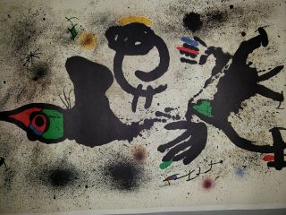 JOAN MIRO AT PACE COLUMBUS LITHOGRAPH SIGNED POSTER ART AUTOGRAPH AUTO 1979 2