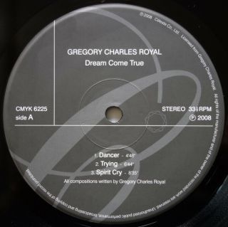 Gregory Charles Royal Dream Come True - Private Spiritual Jazz - Japan LP NM 3