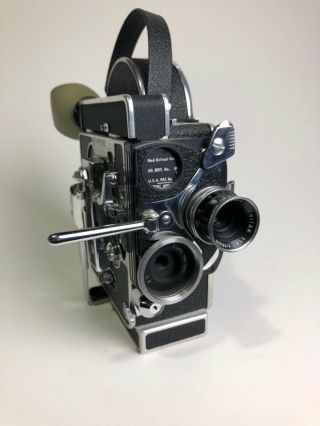 Bolex Paillard H16 Reflex 3 16mm Vintage Movie Camera Vry Switar f1.  8 16mm 3