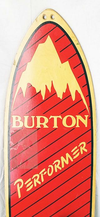 1984 Vintage Burton Performer Wooden 138 cm Snowboard 3