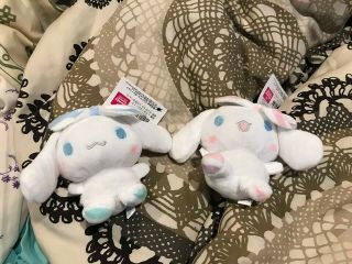 Cinnamoroll Pink And Blue Plush Doll Key Chain Sanrio Japan Nwt Kawaii Cute