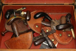 Vintage H.  G Gomph & Co,  W Rose And C.  S Osborne Leather Knives And Accessories