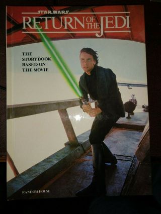Vintage 1983 Star Wars Return Of The Jedi Storybook Hardcover Near