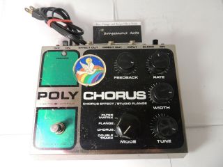 Vintage Electro Harmonix Polychorus Flanger Chorus Effect Pedal 70 - 80 
