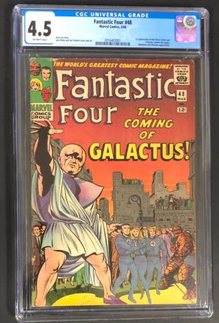 Fantastic Four 48 1966 Cgc 4.  5 1st Appearance Of Silver Surfer & Galactus