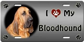 Bloodhound License Plate - Love