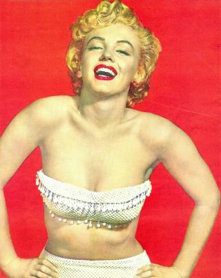 1953 Pin Up Girl Lithograph Marilyn Monroe 282
